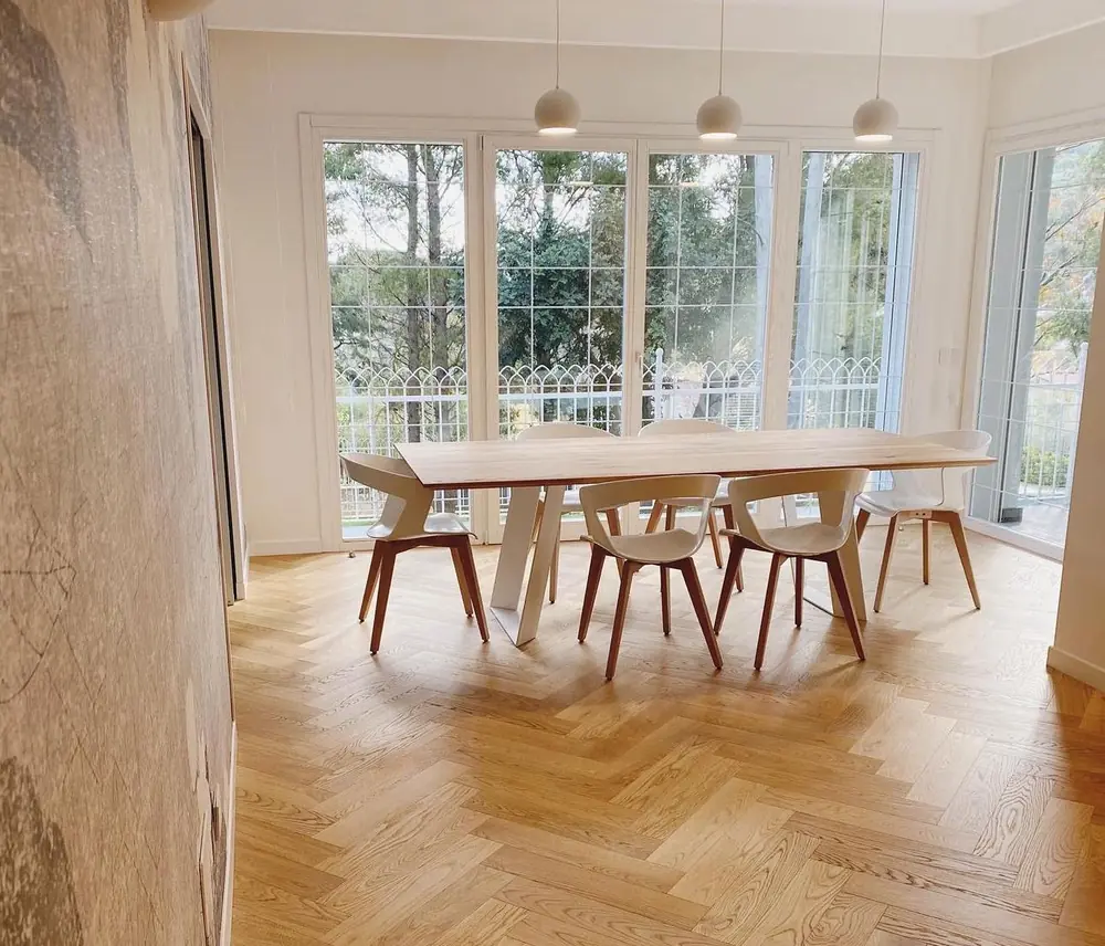 Lavoro di parquet realizzato da L'Arte del Parquet