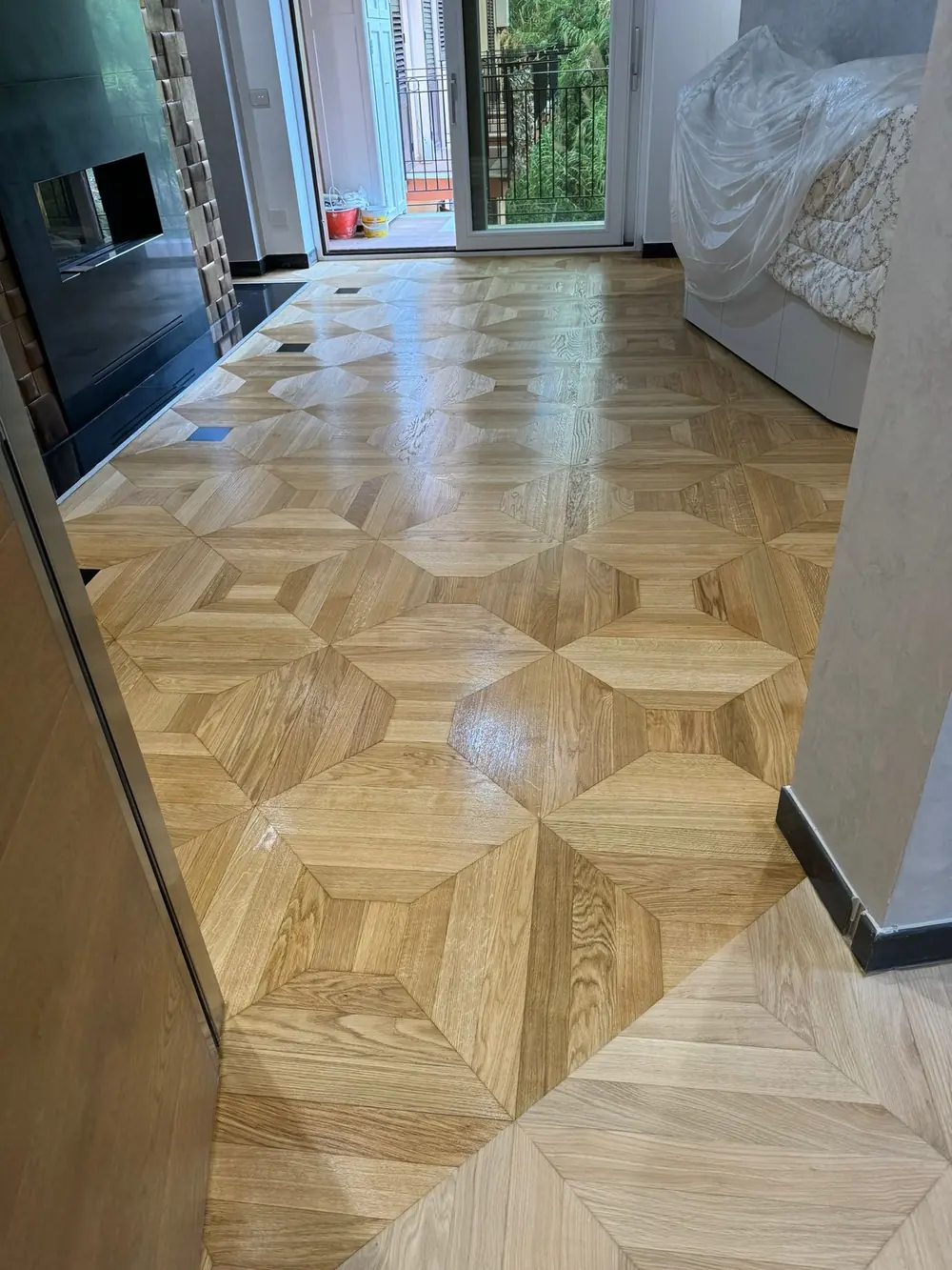 Lavoro di parquet realizzato da L'Arte del Parquet